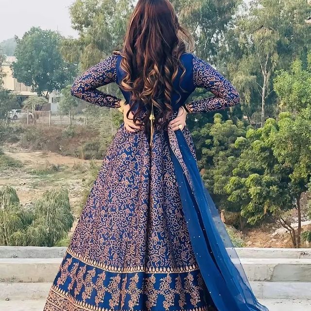 Reet-Riwaaj Special stitched 3 pieces Banarsi print silk maxi