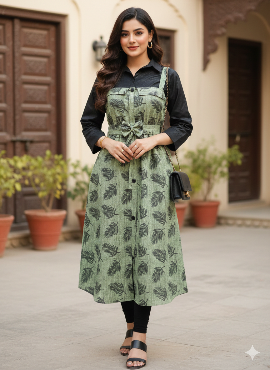 50% Off Reet Rawaj special Winter stuff khaddar Romper style Maxi